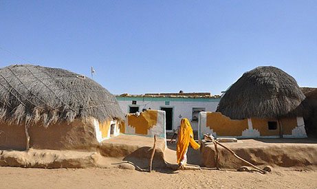 luxury desert camp in sam sand dunes